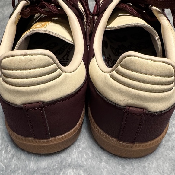 adidas Maroon and Cream Sneakers - Picture 4 of 6